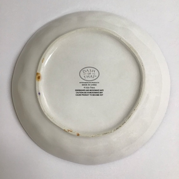 Dash of That Julie Paton Villa Tomato Salad Dessert Bowl Interamerican Products - Picture 4 of 14